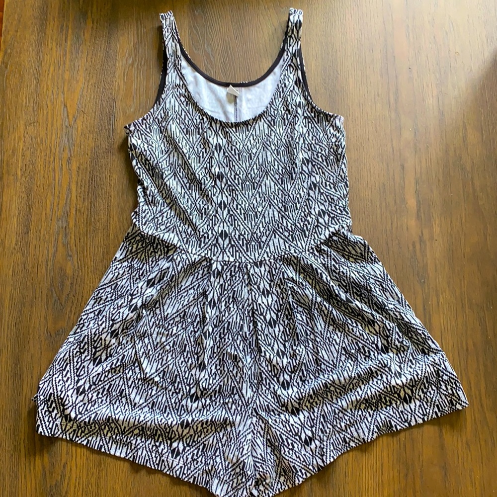 Old Navy Black and White Romper